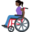 woman in manual wheelchair, dark skin tone